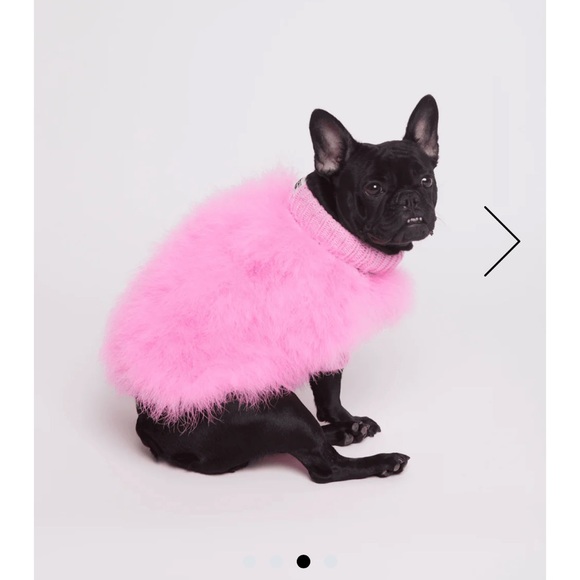 Christian Cowan Other - Max Bone Christian Cowan Fabulous Pink Icon Feather Dog Sweater Retails $95 NWT